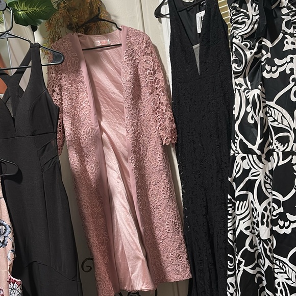 MEGA BULK LOAD DRESSES NEW Elegant Black and White Patterned Dress - Picture 9 of 11